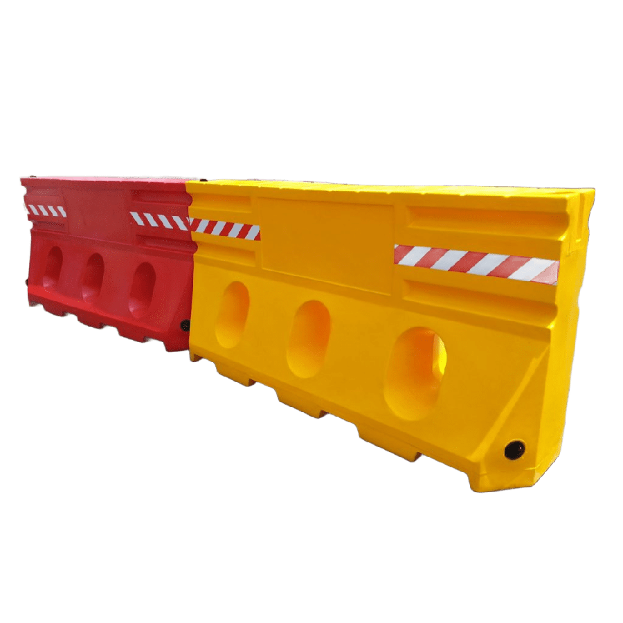 2 Mtr Water Fillable Barrier (Red/Yellow Color)