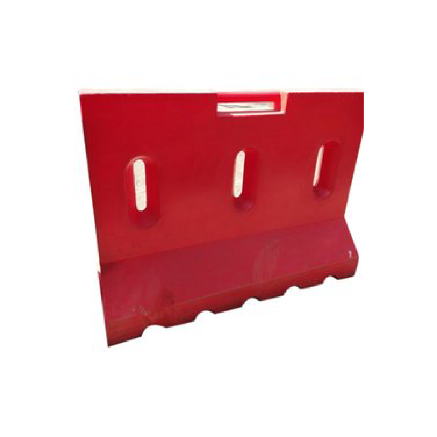 L- Shape New Jersey Barrier (Red/Yellow Color)