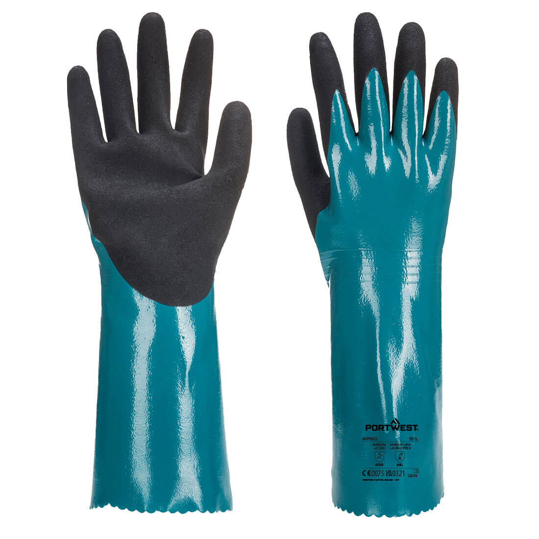 AP60 - Chem 300 Nitrile Sandy Double Dipped Gauntlet