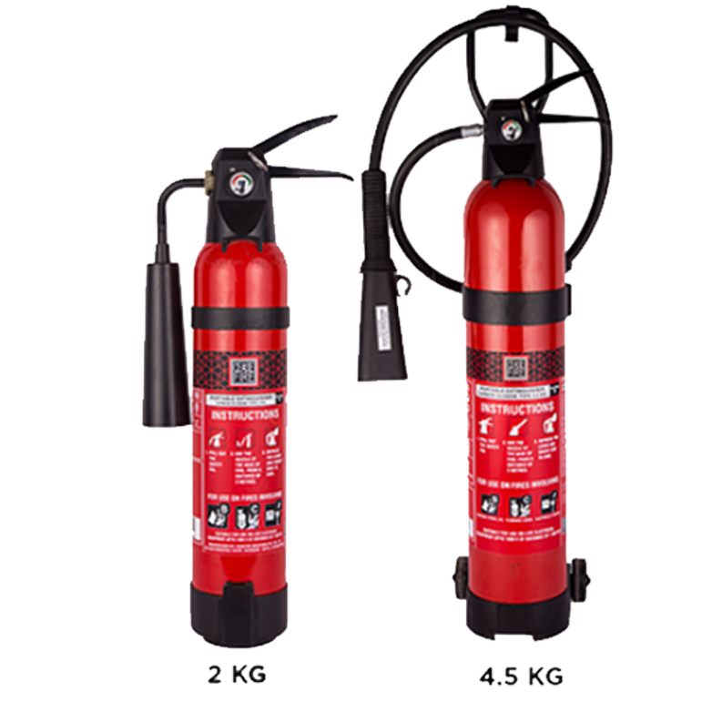 Co2 Based Portable & Wheeled (Stored Pressure) Fire Extinguishers-Aluminium Body