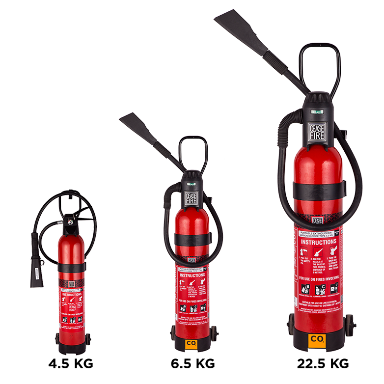 CO2 Based Wheeled Valve Type (Stored Pressure) Fire Extinguishers