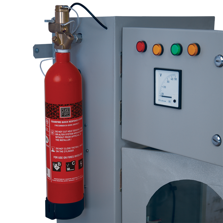 In-Panel Tube Based Fire Suppression-Indirect (Engineered System)
