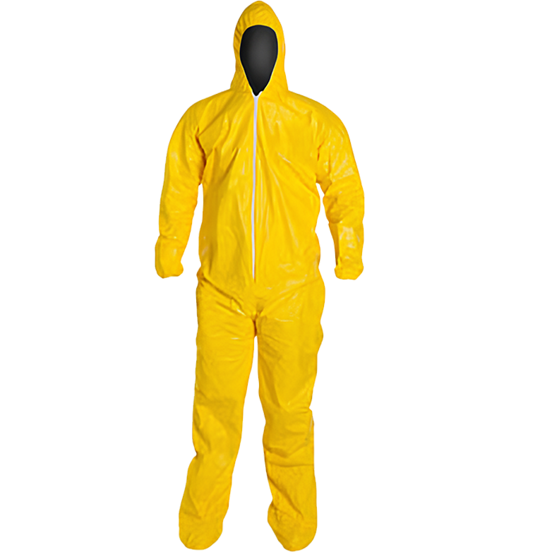 KS400C Kem-Shield Hooded Coverall Yellow