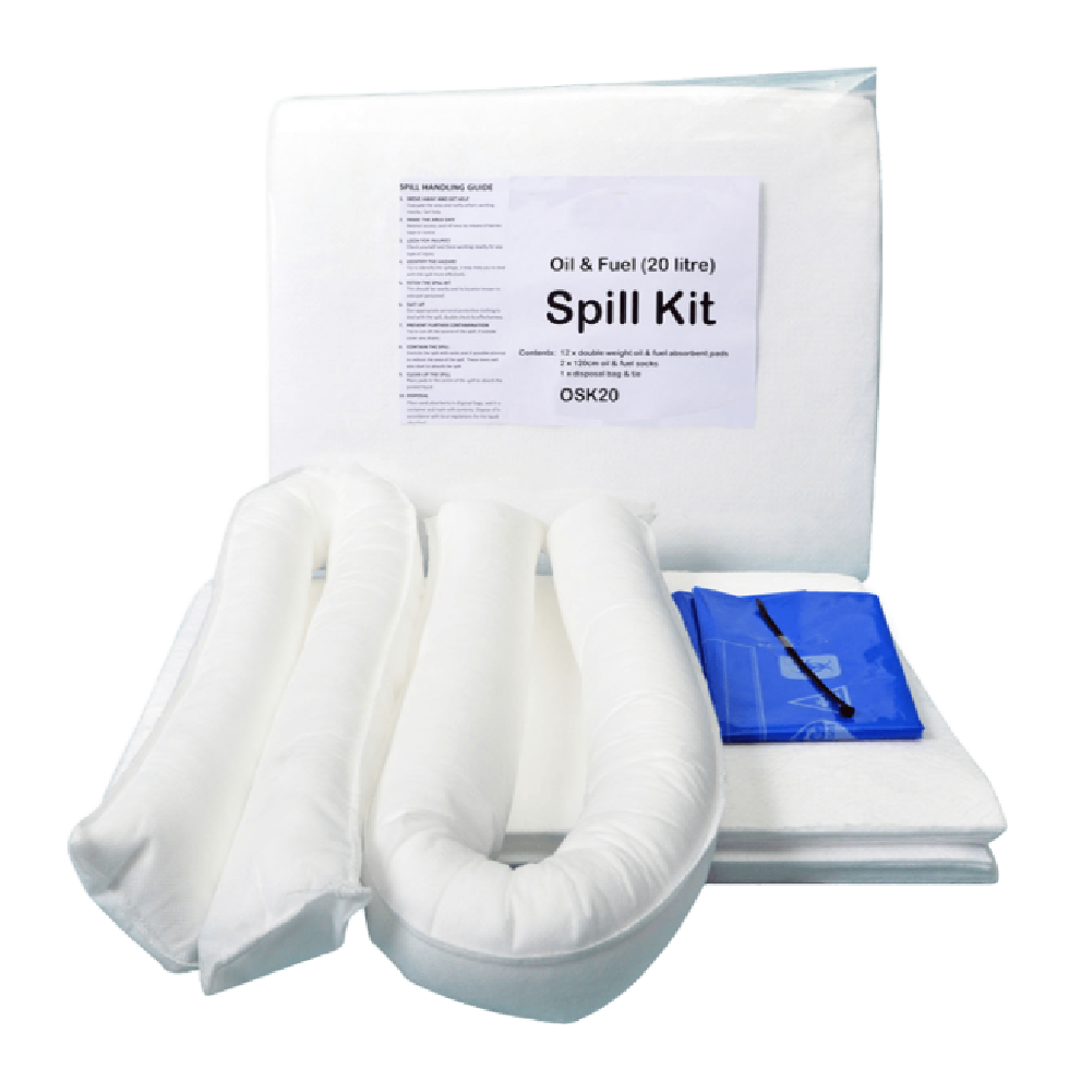 Oil Spill Kit OSK020TB Capacity to absorb 20 Litres
