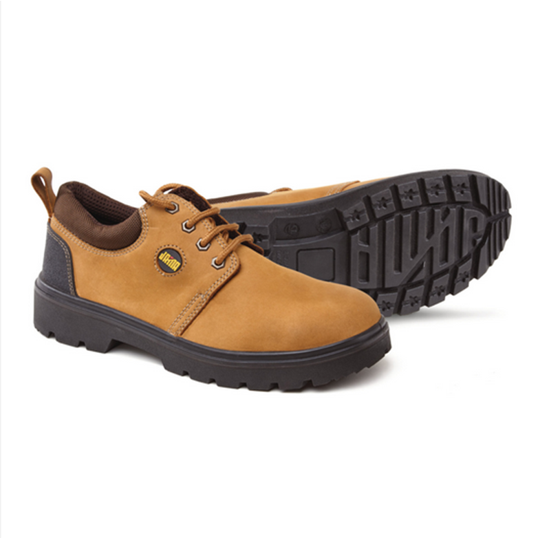 Olympia | Nubuck Leather Steel Toe Safety Shoes Brown