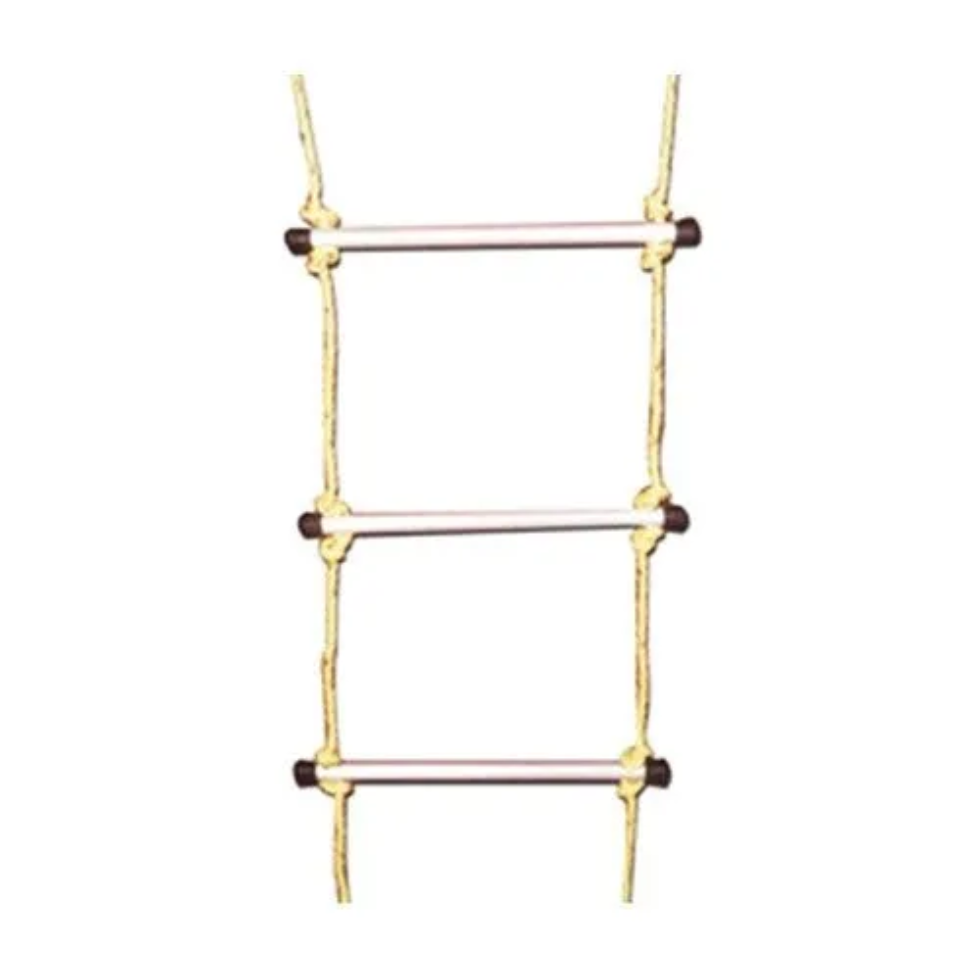 Safety ladder 10M. aluminium rung with 12 MM rope