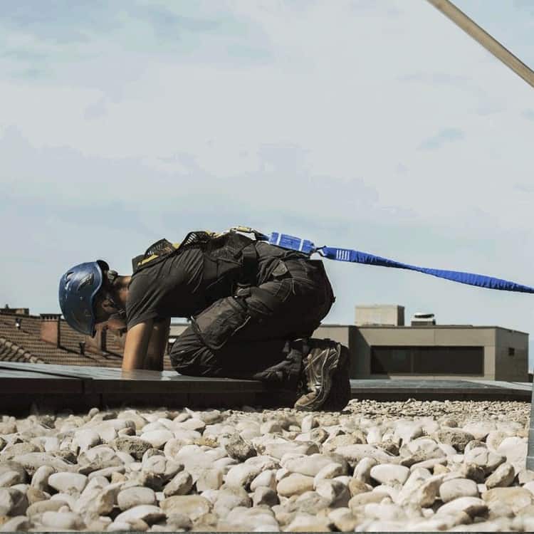 SecuRope cable lifeline system on DiaSafe post
