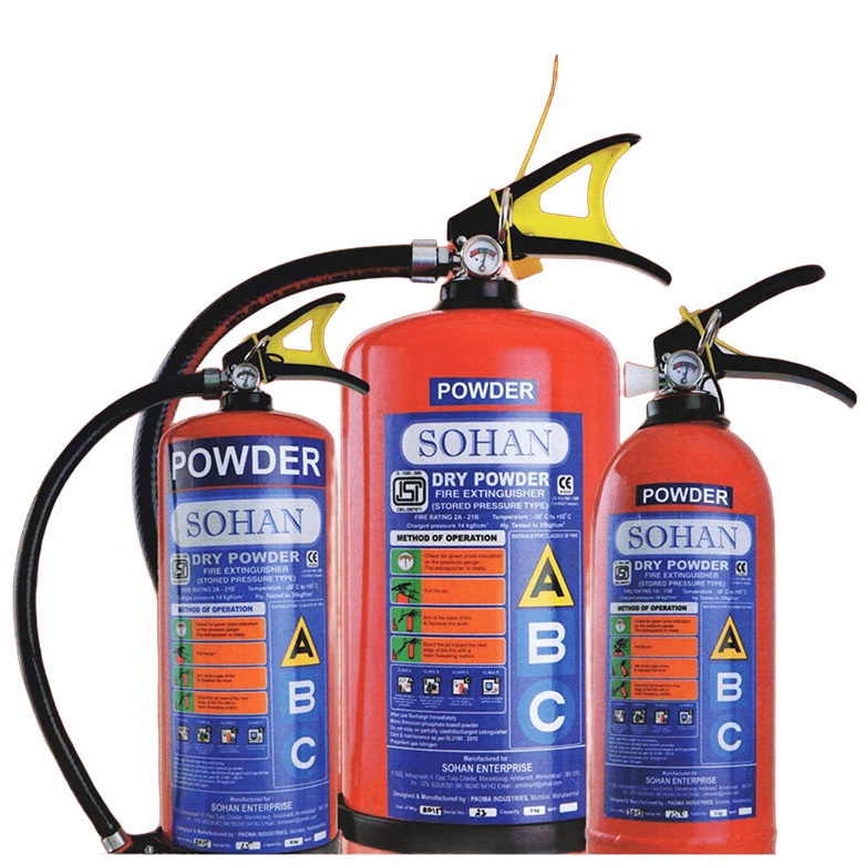 SOHAN ISI Fire Extinguisher Stored Pressure ABC Type