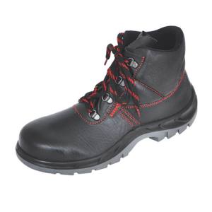 FS21 Black Leather Safety Shoes