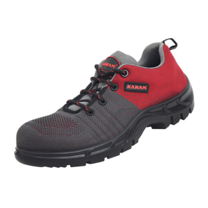 FS213 Flytex Red and Grey Sporty Safety Shoes