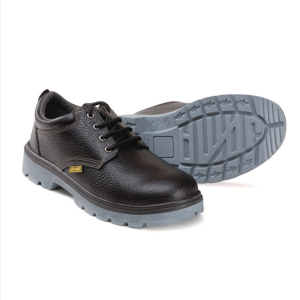 Seattle Leather Black Safety Shoes Steel Toe Cap