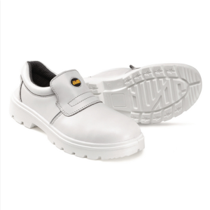 Tacoma-White Leather Steel Toe Cap Safety Shoes