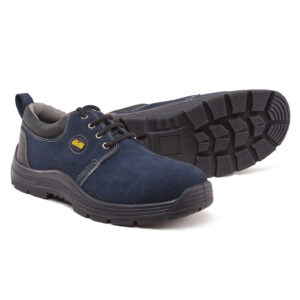 Olympia Polyurethane (PU) Navy Blue Safety Shoes