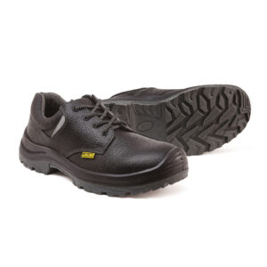 Urbana Buffalo Full-Grain Barton Print Black Safety Shoes