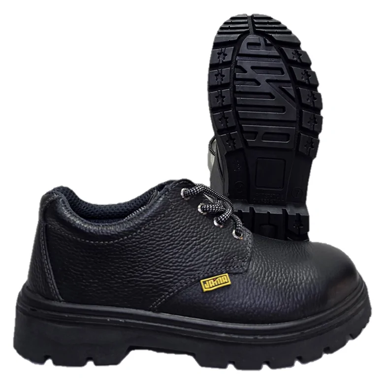 Atlanta Leather Black Steel Toe Cap Safety Shoes