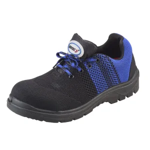 EDGE KNITT (Blue-Black) Sporty Safety Shoes