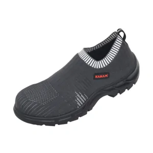 FS201 Grey Sporty Slip-on Safety Shoes