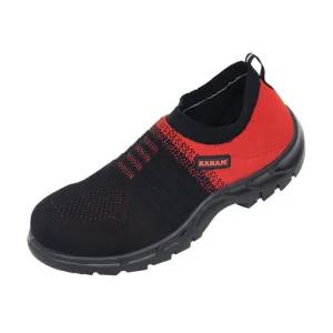 FS202 Flytex Red/Black Sporty Slip-on Safety Shoes