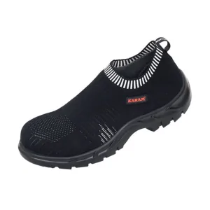 FS208 Flytex Black Slip-on Sporty Safety Shoes