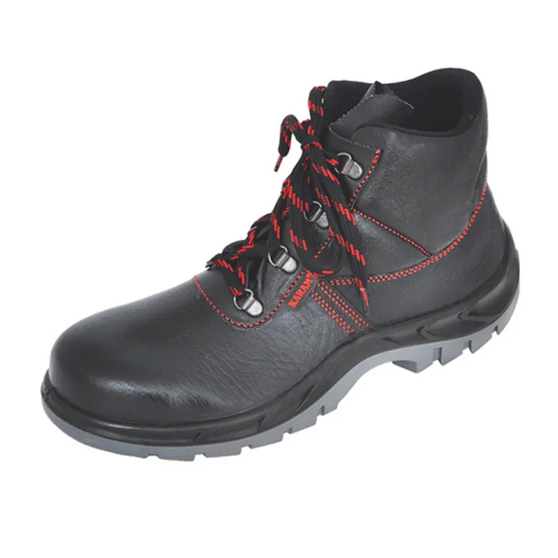 FS21 Black Leather Safety Shoes