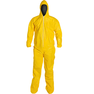 KS400C Kem-Shield Hooded Coverall Yellow