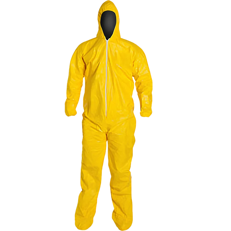 KS400C Kem-Shield Hooded Coverall Yellow