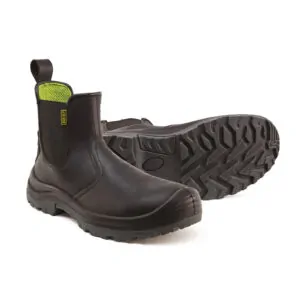 Pontiac Buffalo Crazy Horse Black Safety Shoes